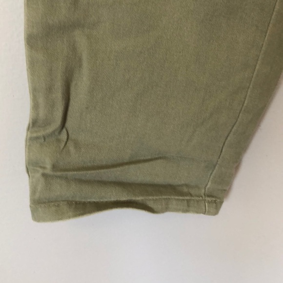 LOFT Cargo Pants Army Green Size 2 Waist Tie Pockets - Picture 5 of 10